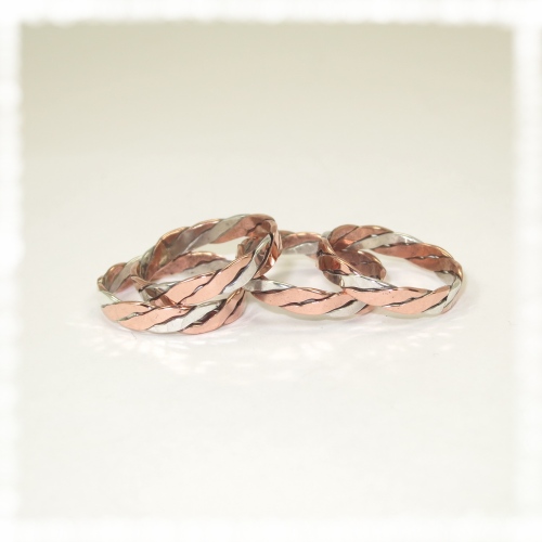 Silver copper ring